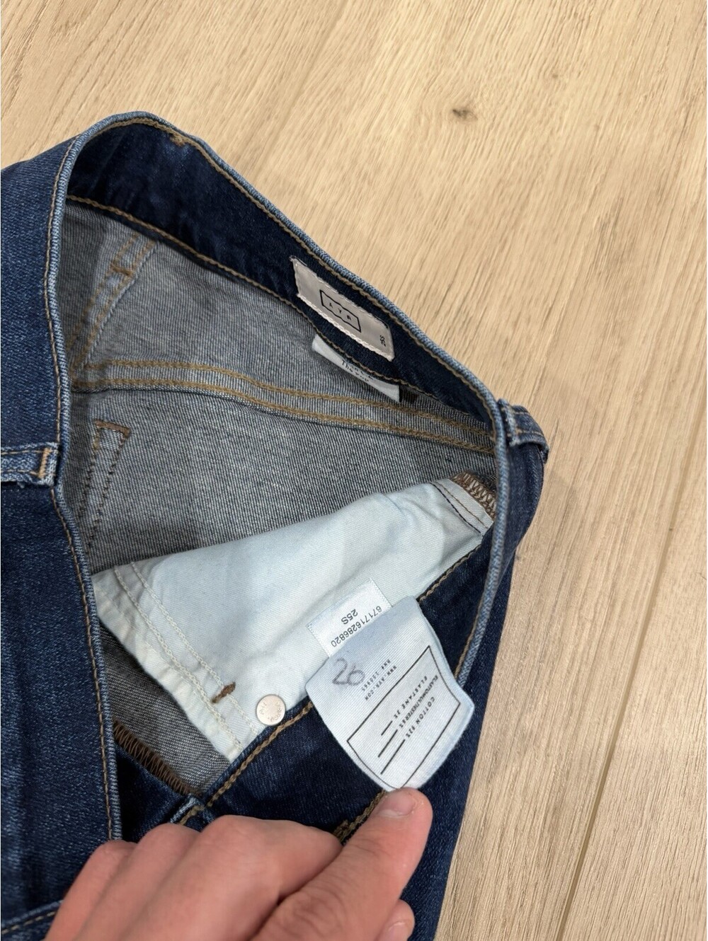 AYR The Pop Jeans Women's Size 25S Blue Mid Rise Stretch Denim Zip Fly - Picture 8 of 16